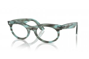 Ray-Ban RX2242V WAYFARER Oval csíkos áttetsző zöld