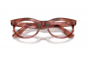 Ray-Ban RX2242V 8363 Wayfarer Oval csíkos átlátszó rózsaszín