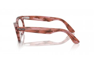 Ray-Ban RX2242V 8363 Wayfarer Oval csíkos átlátszó rózsaszín