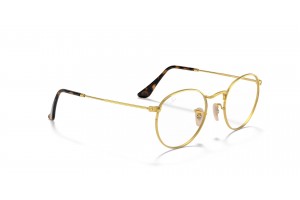 Ray-Ban RX3447V 2500 ROUND METAL Arista Gold demo lencse