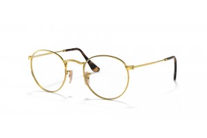 Ray-Ban RX3447V 2500 ROUND METAL Arista Gold demo lencse