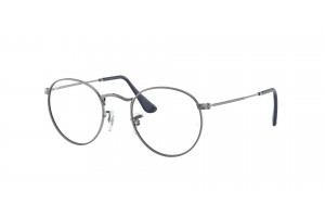 Ray-Ban RX3447V 2502 ROUND METAL Gunmetal Demo Lens szemüveg