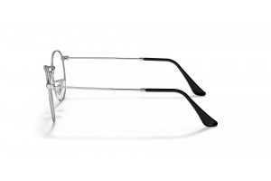 Ray-Ban RX3447V 2861 ROUND METAL - Black On Silver, demo lencse