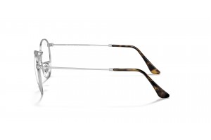 Ray-Ban RX3447V ROUND METAL Blue On Silver