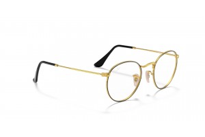 Ray-Ban RX3447V 2991 Round Metal Black On Gold