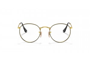 Ray-Ban RX3447V 2991 Round Metal Black On Gold