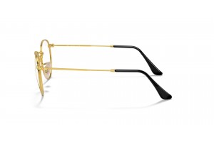 Ray-Ban RX3447V 2991 Round Metal Black On Gold