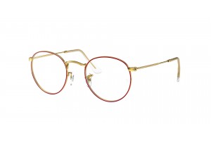 Ray-Ban RX3447V 3106 ROUND METAL Red DEMO LENS szemüveg