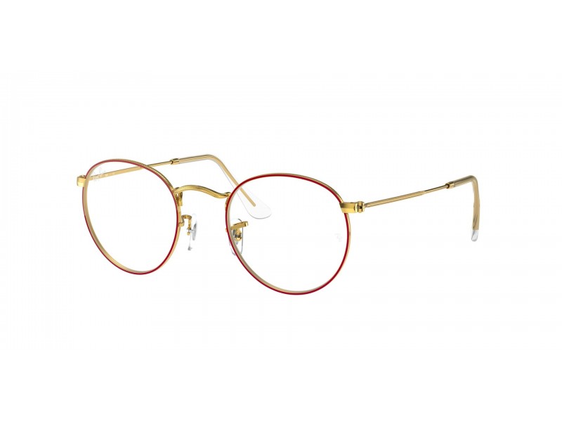 Ray-Ban RX3447V ROUND METAL Red szemüveg (demo lencse)