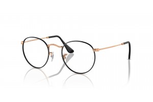 Ray-Ban RX3447V 3173 ROUND METAL fekete/rose gold