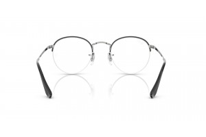 Ray-Ban RX3947V 3183 ROUND GAZE Black On Silver