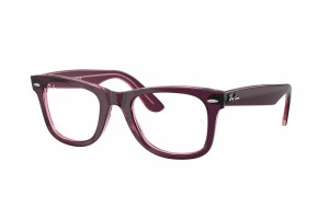Ray-Ban RX4340V 8364 WAYFARER EASE Violet On Transparent Pink DEMO LENS szemüveg