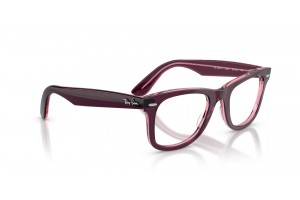 Ray-Ban RX4340V 8364 Wayfarer Violet on Transparent Pink