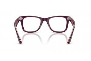 Ray-Ban RX4340V 8364 Wayfarer Violet on Transparent Pink