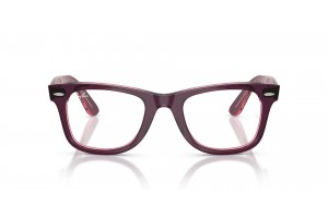 Ray-Ban RX4340V 8364 Wayfarer Violet on Transparent Pink