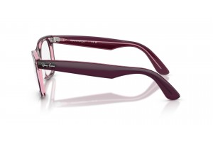 Ray-Ban RX4340V 8364 Wayfarer Violet on Transparent Pink