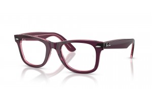 Ray-Ban RX4340V 8364 Wayfarer Violet on Transparent Pink