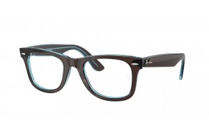 Ray-Ban RX4340V 8366 WAYFARER EASE Brown On Transparent Blue DEMO LENS szemüveg