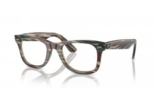 Ray-Ban RX4340V 8381 Wayfarer - Photo Striped Grey
