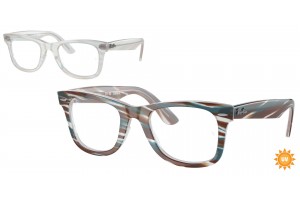Ray-Ban RX4340V 8382 WAYFARER EASE Photo Striped Light Blue DEMO LENS szemüveg