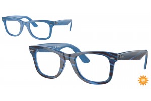 Ray-Ban RX4340V 8384 WAYFARER EASE Photo Striped Blue DEMO LENS szemüveg