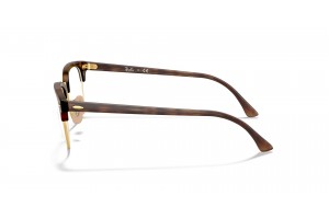 Ray-Ban RX5154 Clubmaster Red Havana - demó lencse