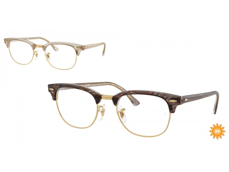 Ray-Ban RX5154 Clubmaster Photo Waves szürke