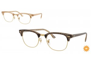 Ray-Ban RX5154 8294 CLUBMASTER Photo Waves Brown DEMO LENS szemüveg