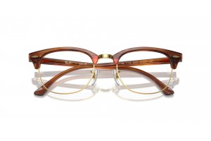 Ray-Ban RX5154 CLUBMASTER csíkos barna - DEMO lencse