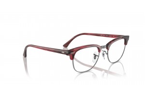 Ray-Ban RX5154 CLUBMASTER Striped Red - demo lencse