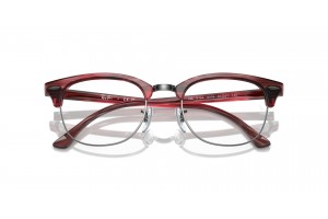 Ray-Ban RX5154 CLUBMASTER Striped Red - demo lencse