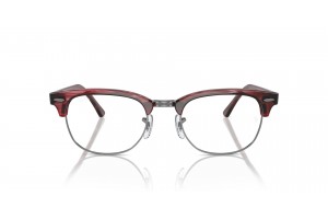 Ray-Ban RX5154 CLUBMASTER Striped Red - demo lencse
