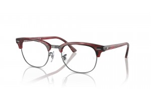 Ray-Ban RX5154 CLUBMASTER Striped Red - demo lencse
