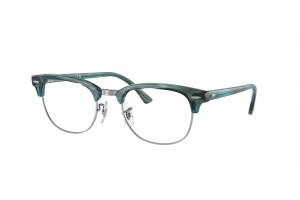 Ray-Ban RX5154 8377 CLUBMASTER Striped Green DEMO LENS szemüveg