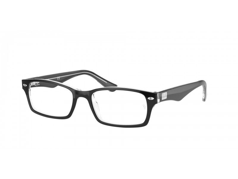 Ray-Ban RX5206 2034 – Black On Transparent (demo lencse)