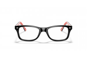 Ray-Ban RX5228 2479 fekete-piros szemüveg (DEMO lencse)