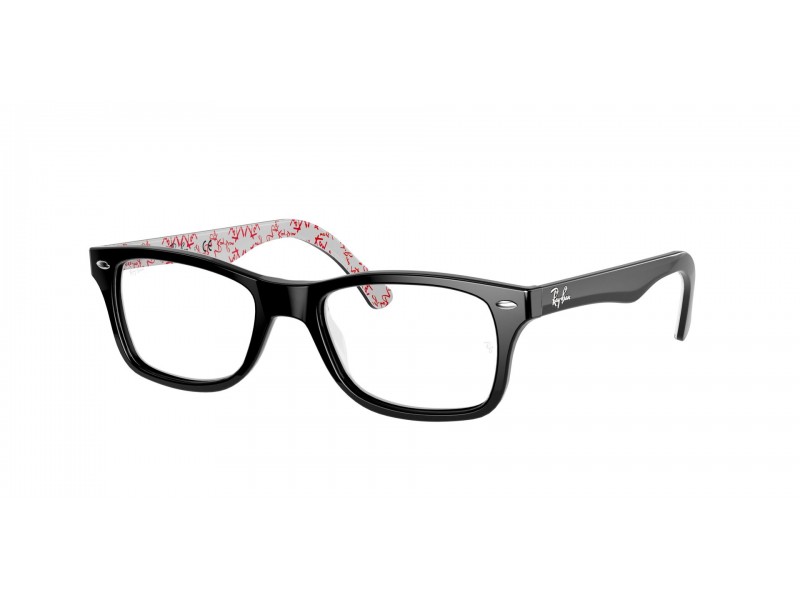 Ray-Ban RX5228 5014 Black On White szemüveg