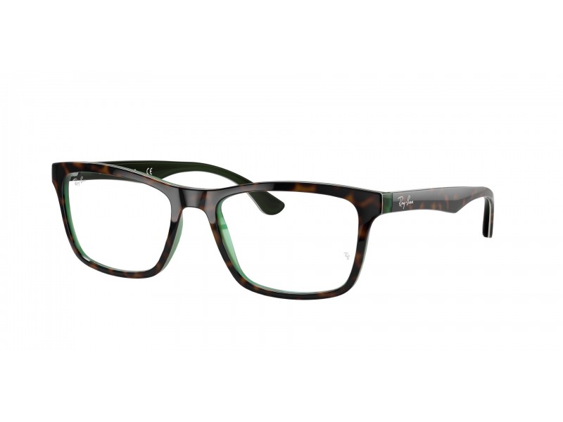 Ray-Ban RX5279 5974 Havana zöld szemüveg (demó lencse)