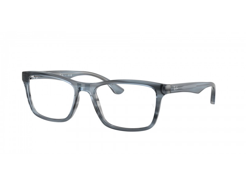 Ray-Ban RX5279 8456 Striped Blue - DEMO LENS