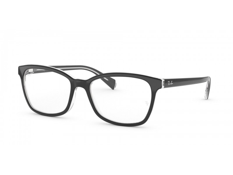 Ray-Ban RX5362 2034 fekete/átlátszó demo lencse