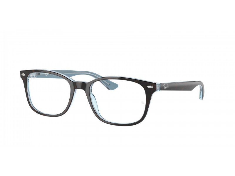 Ray-Ban RX5375 5883 Havana — világoskék demo