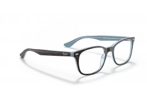 Ray-Ban RX5375 5883 Havana — világoskék demo