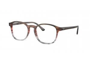 Ray-Ban RX5417 8251 barna-piros csíkos szemüveg