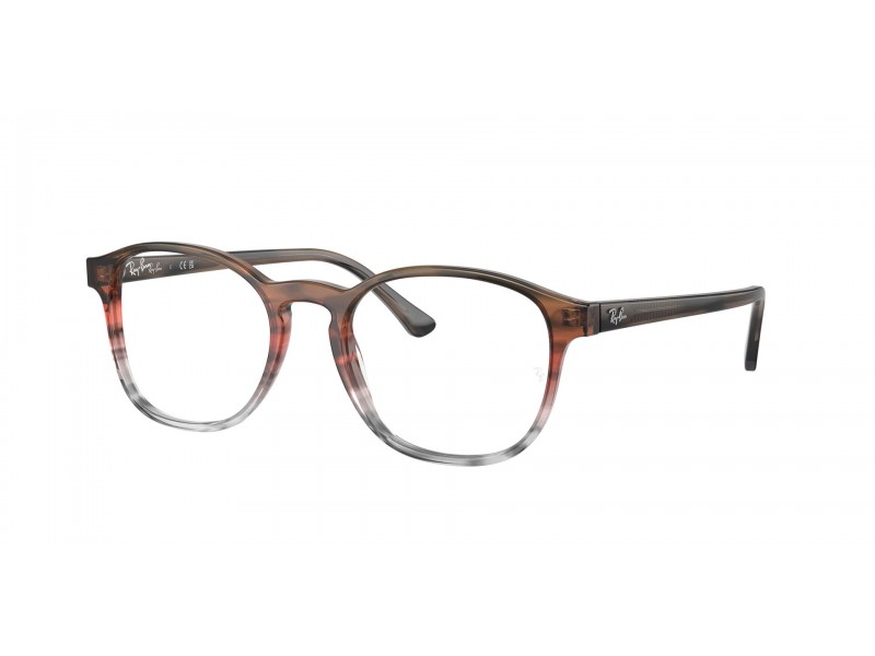 Ray-Ban RX5417 8251 barna-piros csíkos szemüveg