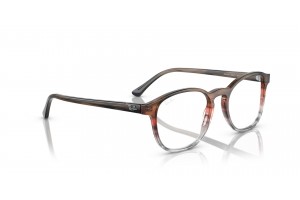 Ray-Ban RX5417 8251 barna-piros csíkos szemüveg