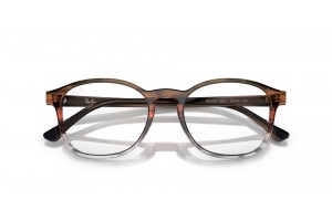 Ray-Ban RX5417 8251 barna-piros csíkos szemüveg