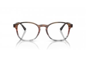 Ray-Ban RX5417 8251 barna-piros csíkos szemüveg