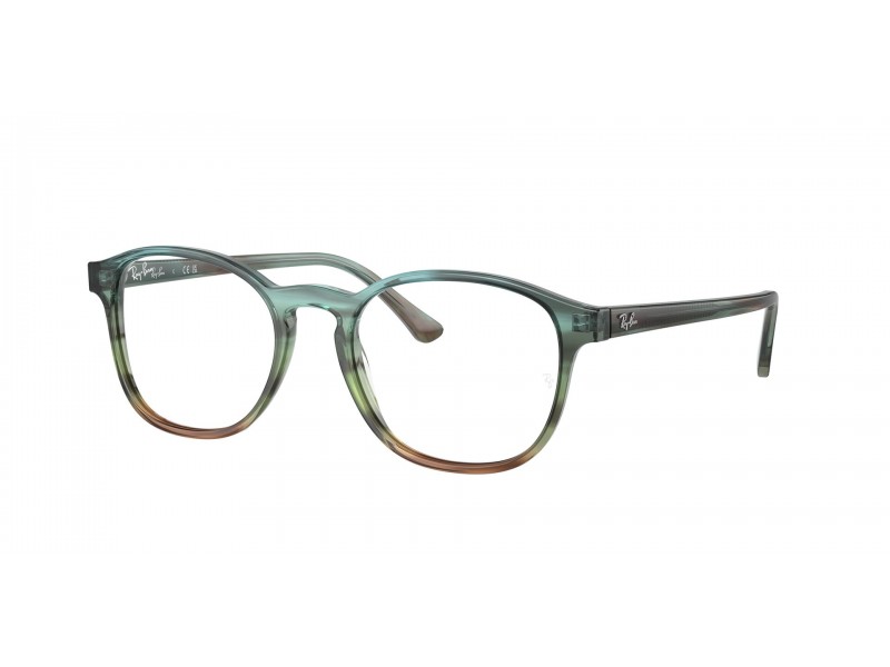 Ray-Ban RX5417 8252 csíkos kék-zöld szemüveg (DEMO)