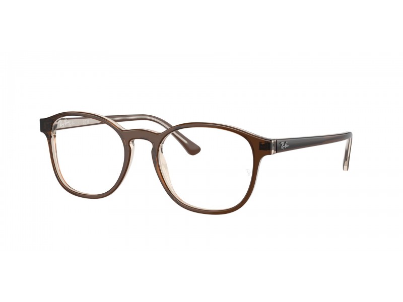 Ray-Ban RX5417 8365 Brown On Transparent