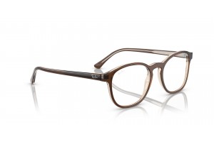 Ray-Ban RX5417 8365 Brown On Transparent